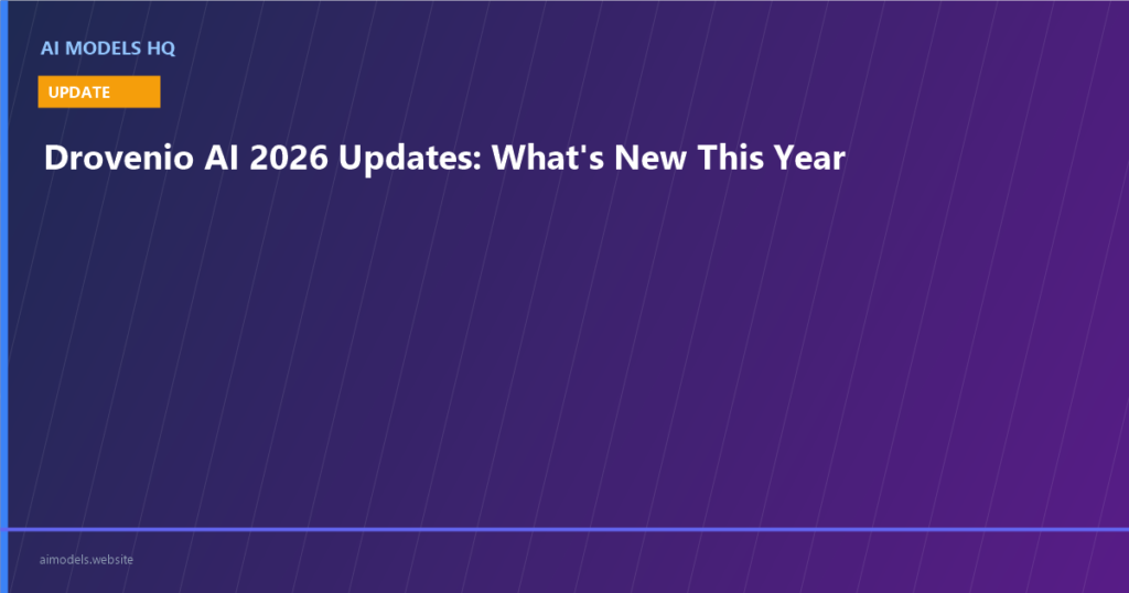 Drovenio AI 2026 Updates: What's New This Year | AI Models HQ